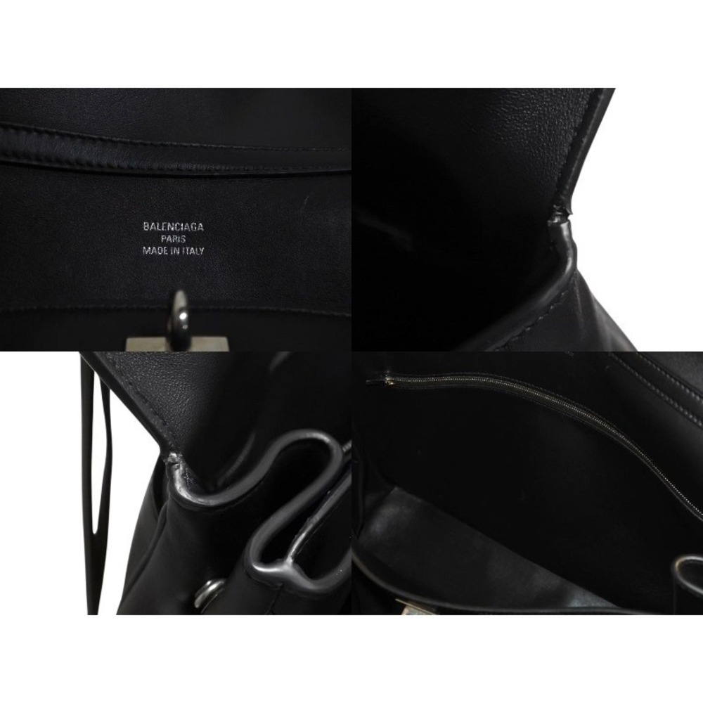 BALENCIAGA Rodeo Leather Shoulder Bag Black - Picture 8 of 10